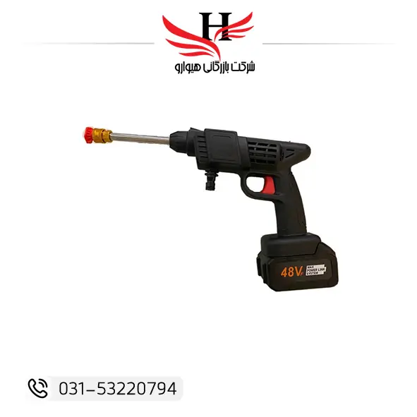 دستگاه کارواش خانگی 500 واتی، کارواش قابل حمل مناسب شستشوی خودرو، حیاط و سطوح مختلف با طراحی کاربردی و فشار آب مناسب